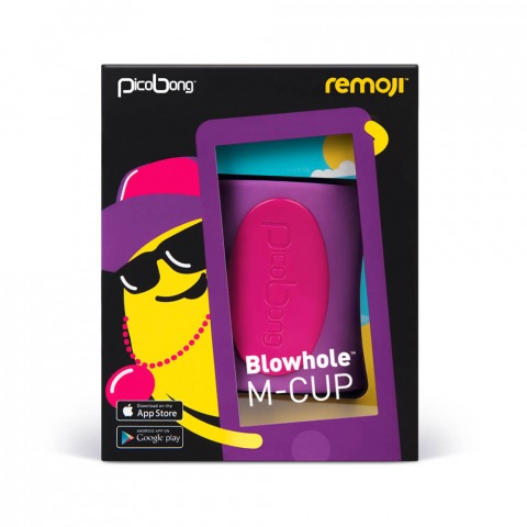 PicoBong by Lelo Remoji Blowhole M-Cup Masturbator - Purple