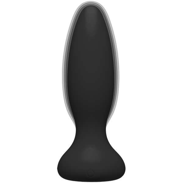 Doc Johnson A-Play Vibe Experienced Rechargeable Silicone Anal Plug with Remote - Black