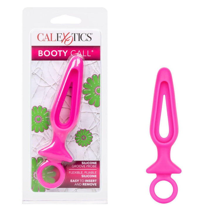 CalExotics Booty Call Silicone Groove Probe Butt Plug with Ring Pull