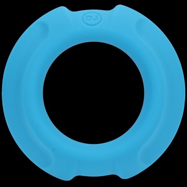 OptiMALE Silicone Metal Cock Ring 35mm - Blue