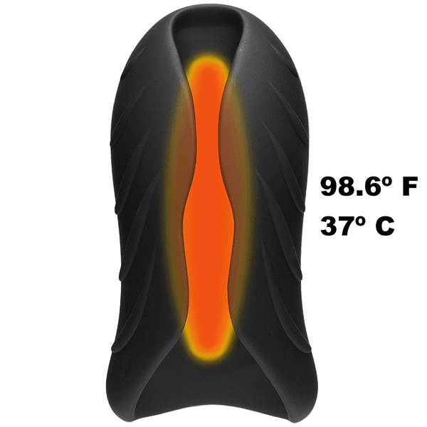 OptiMALE Secondskyn Silicone Warming Stroker-12507