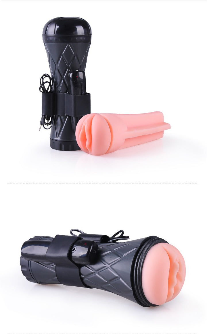 Passions Cup Vagina Pocket Pussy with Wired Remote Control