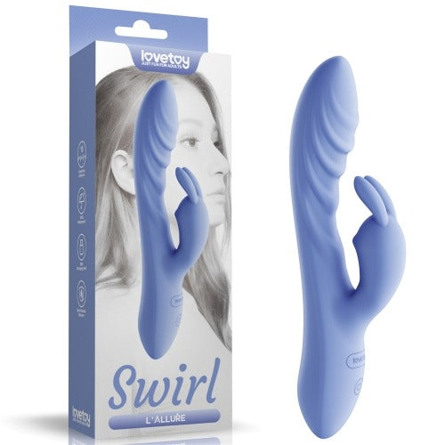 Lovetoy Swirl Rechargeable Rabbit Vibrator - Rabbit Vibrator - Australia - Sexy Devil