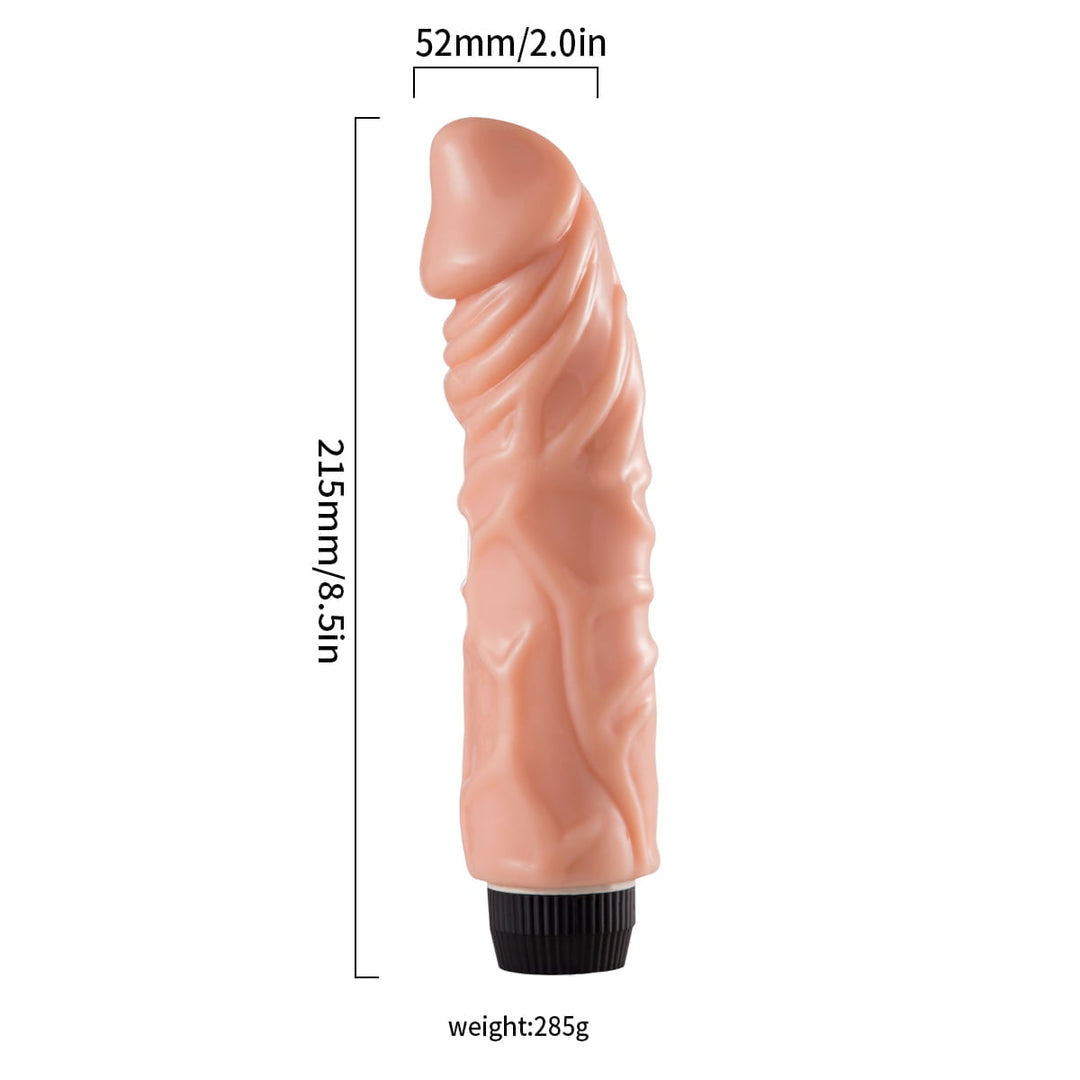 Lance's Cock 8.6"  Realistic Dildo vibrator - Light