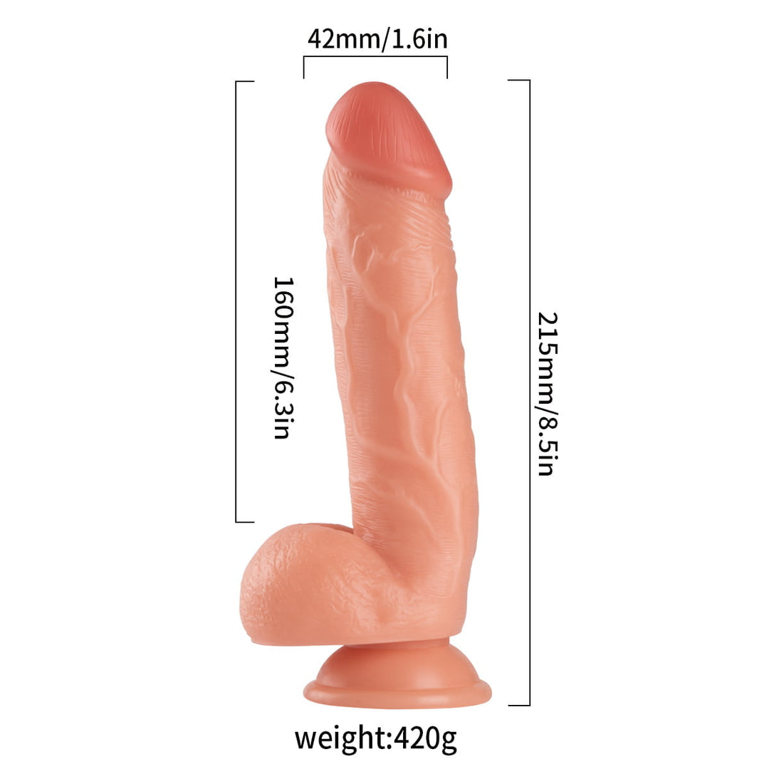 Lance's Cock 8.5"Ultra Realistic Dildo with Balls