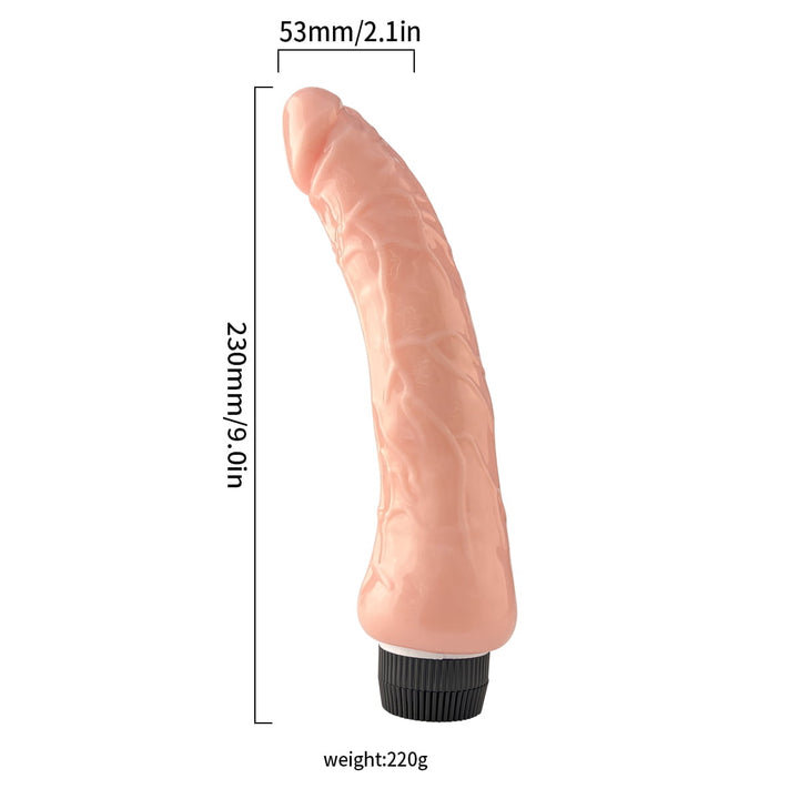 Lance's Cock 8.9" Realistic Dildo Vibrator-