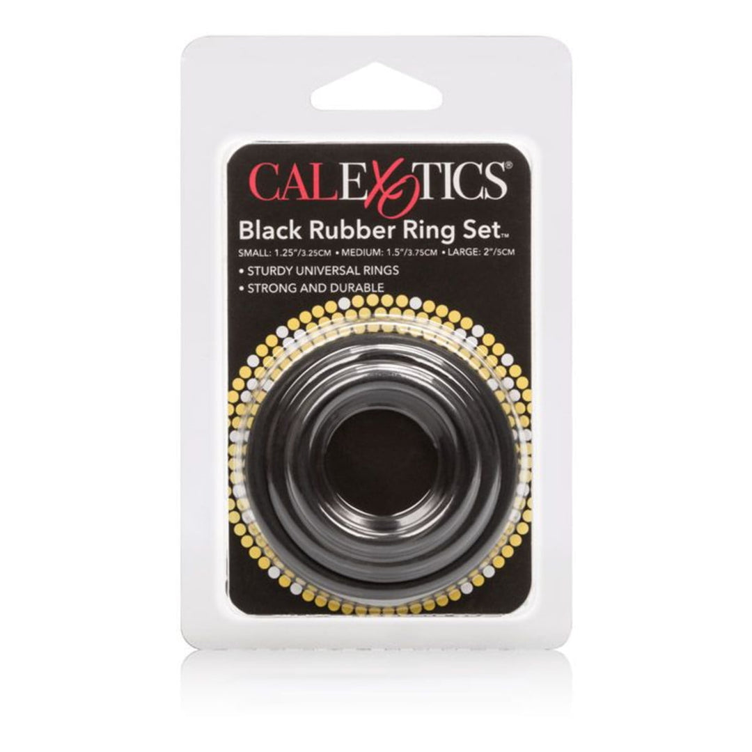 CalExotics Black Rubber Ring Set-4086