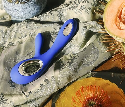 Lelo SORAYA Wave Rabbit Vibrator - Midnight Blue