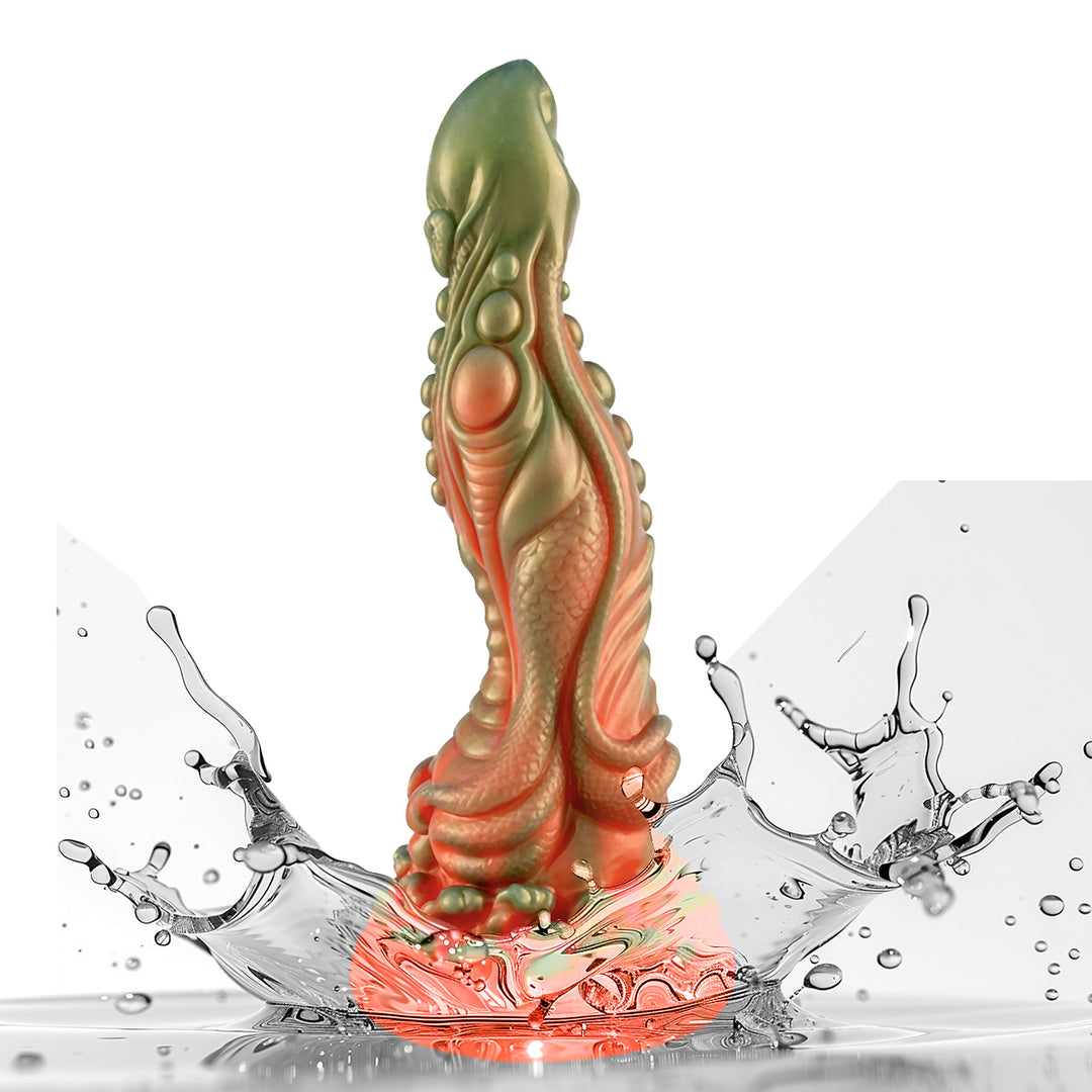 Liquid Silicone 9.8" Dragon Dildo with Suction Base