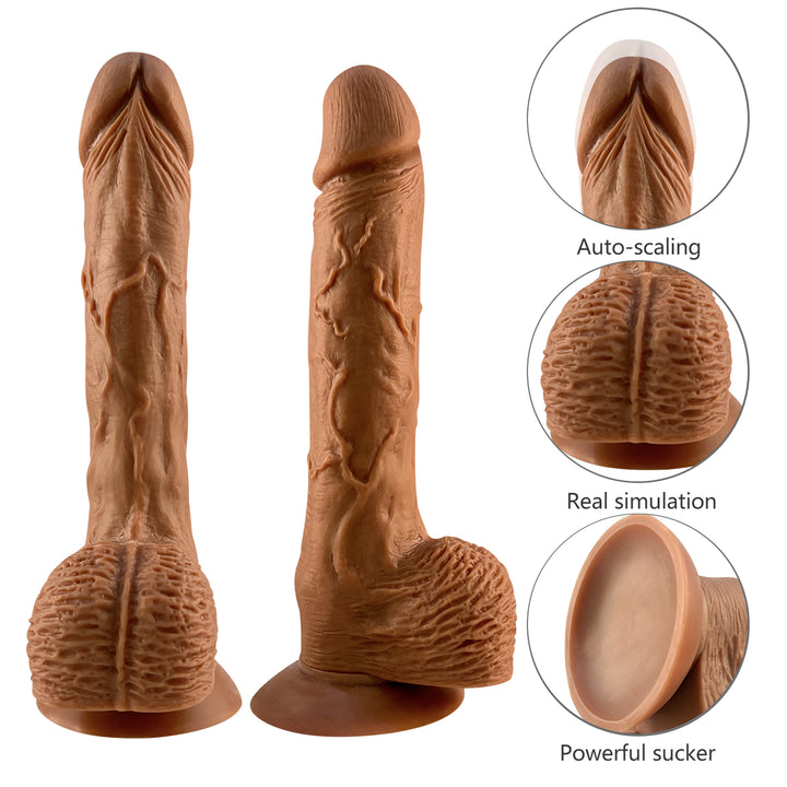 Telescopic Ultra Realistic 8.5'' Thrusting Dildo with Remote Control