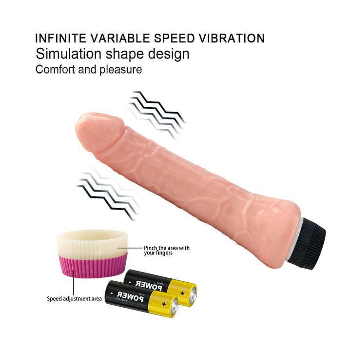 Lance's Cock 8.9" Realistic Dildo Vibrator-