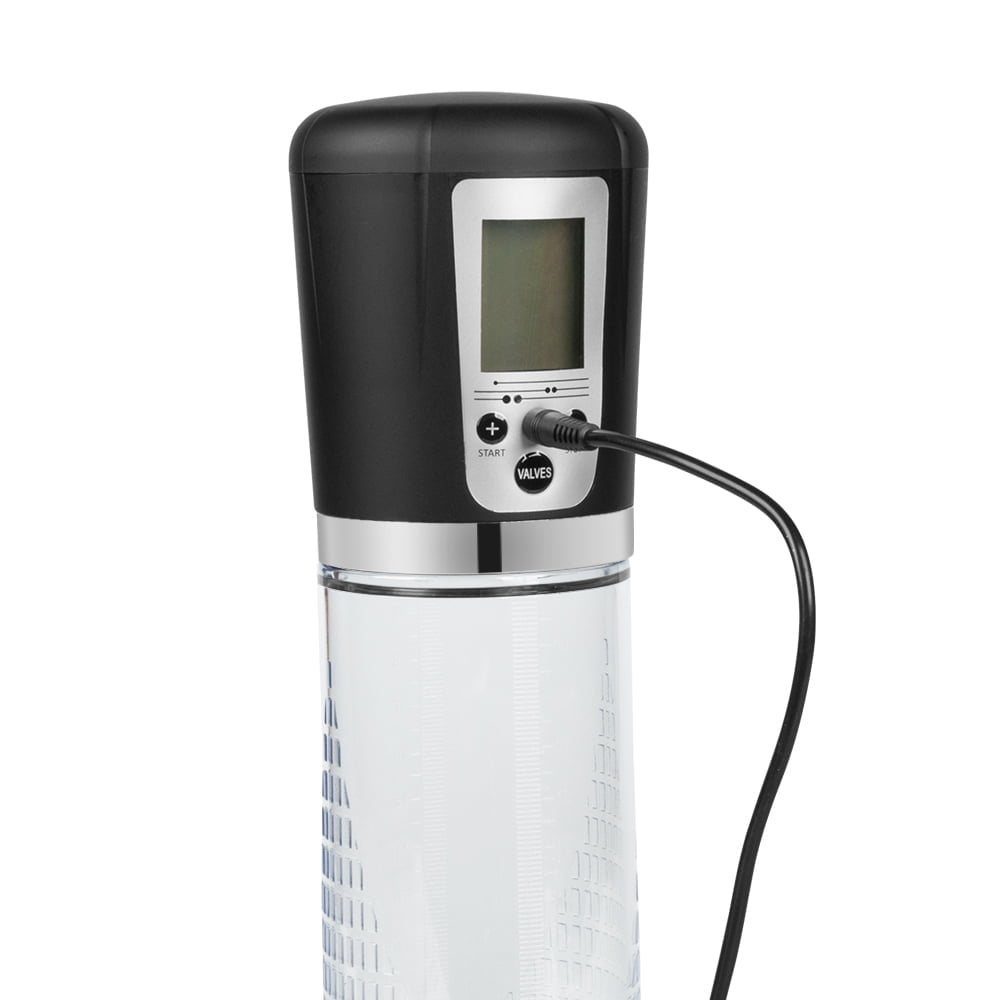 Passion Pump Rechargeable LCD Display Automatic Penis Pump - Clear