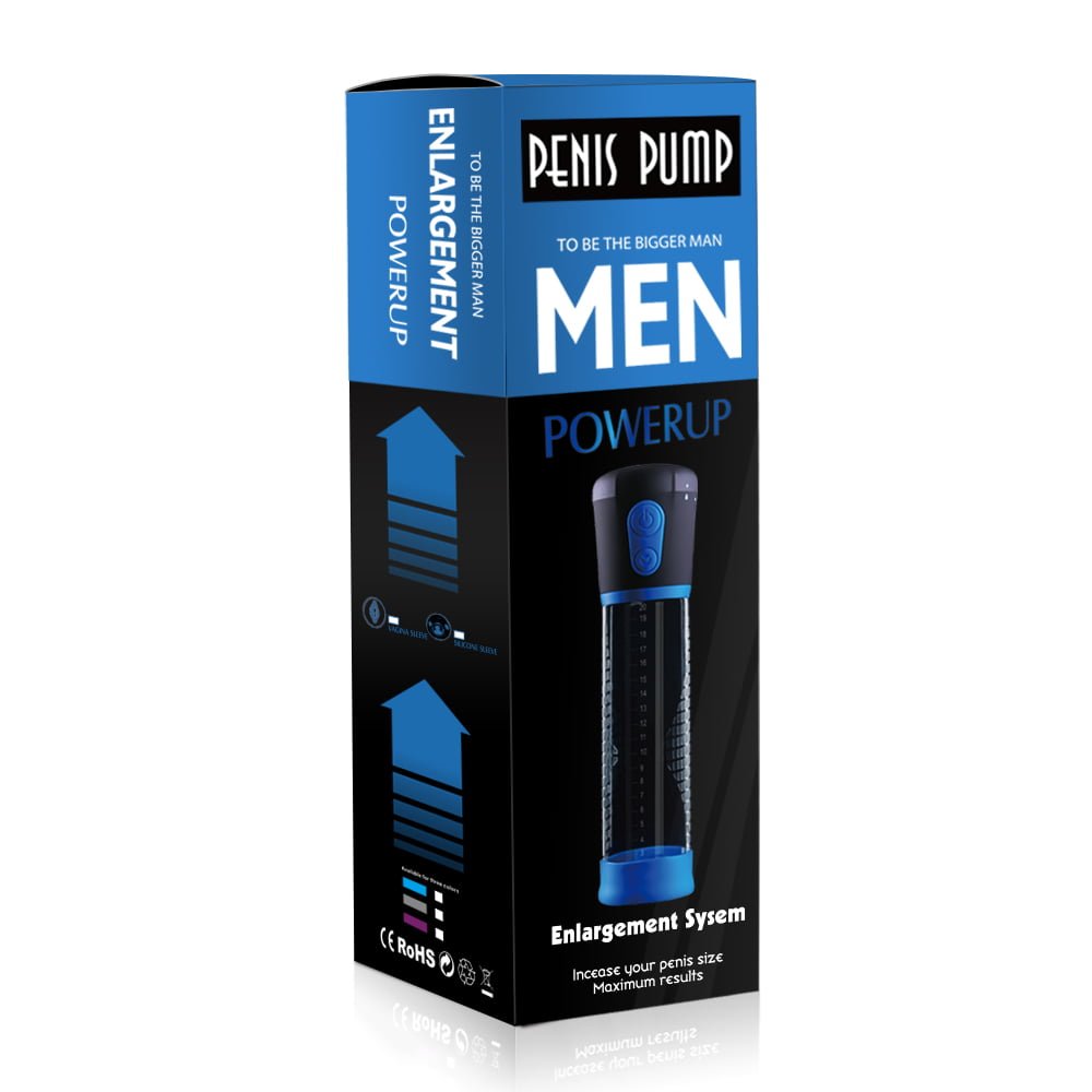 Powerup Auto Vacuum Penis Pump - Blue