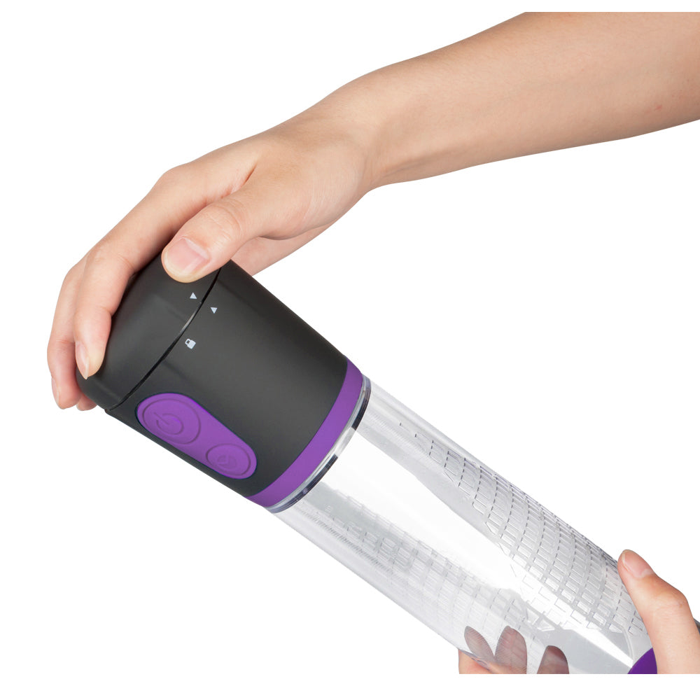 Powerup Auto Vacuum Penis Pump - Purple