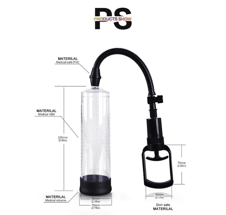 Powerup Trigger Penis Pump Enlargement System - Clear