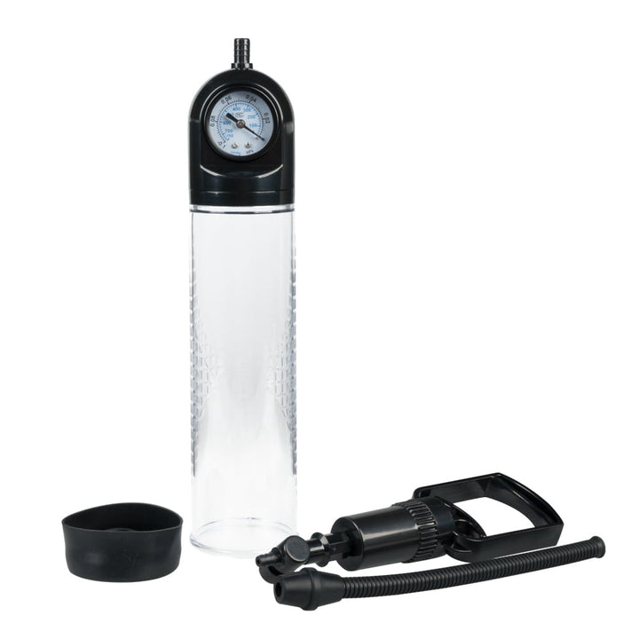 Powerup Penis Pump Enlargement System with Pressure Gauge - Clear