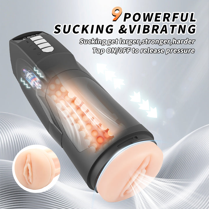 Tigers Roar Rechargeable 360° Vibration & Sucking Vagina Masturbator - Masturbator - Australia - Sexy Devil