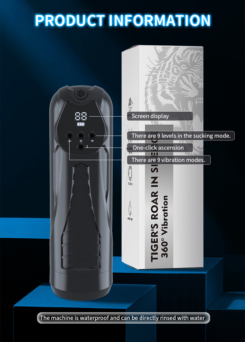Tigers Roar Rechargeable 360° Vibration & Sucking Vagina Masturbator - Masturbator - Australia - Sexy Devil