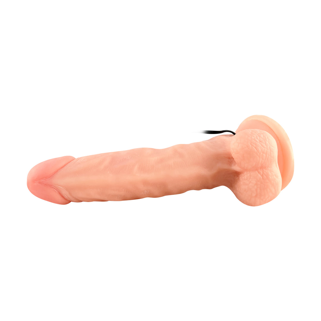 Ultra Realistic Vibrating 7.5" Dildo with Suction Cup & Balls