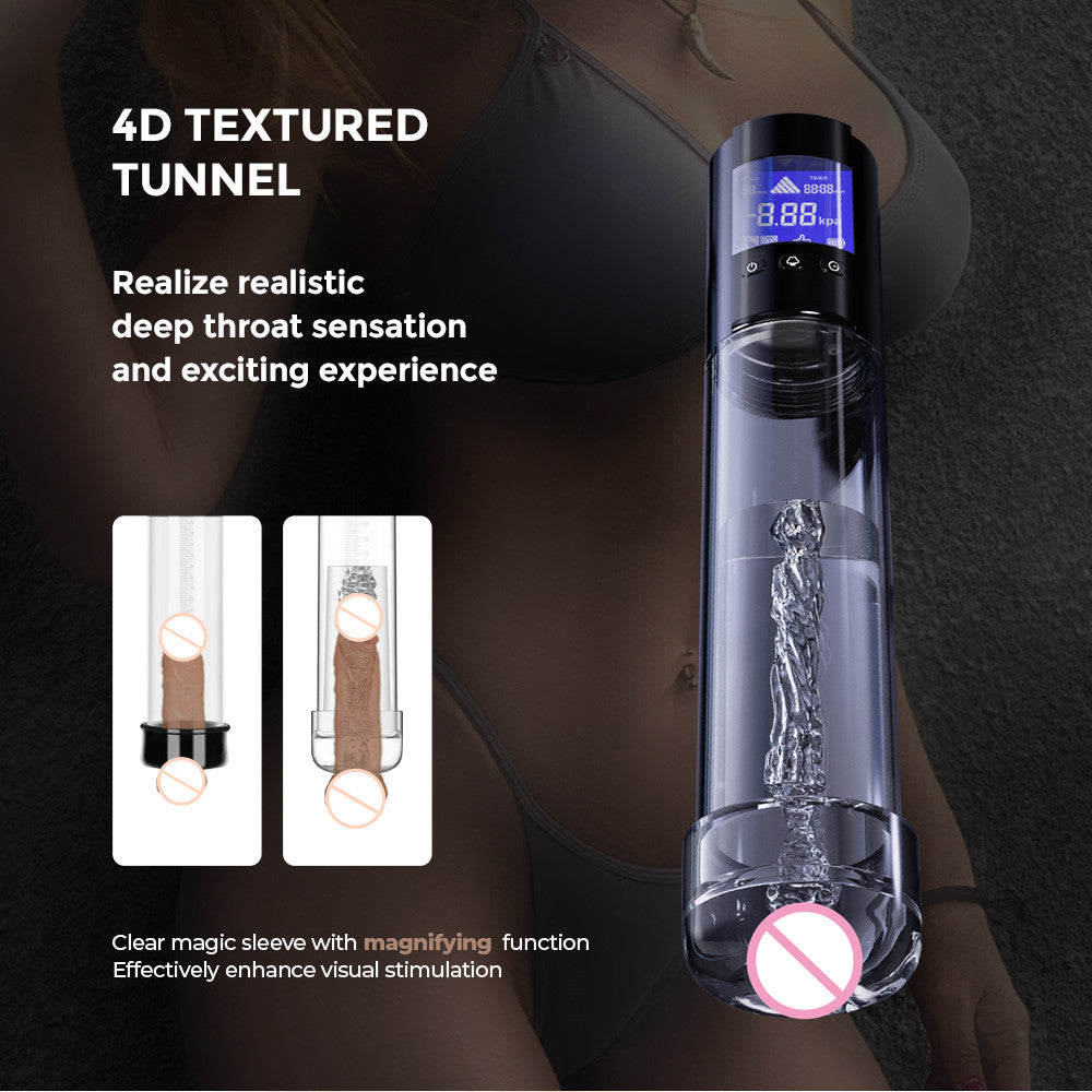 LuvPump Smart Rechargeable Penis Pump with LCD Screen