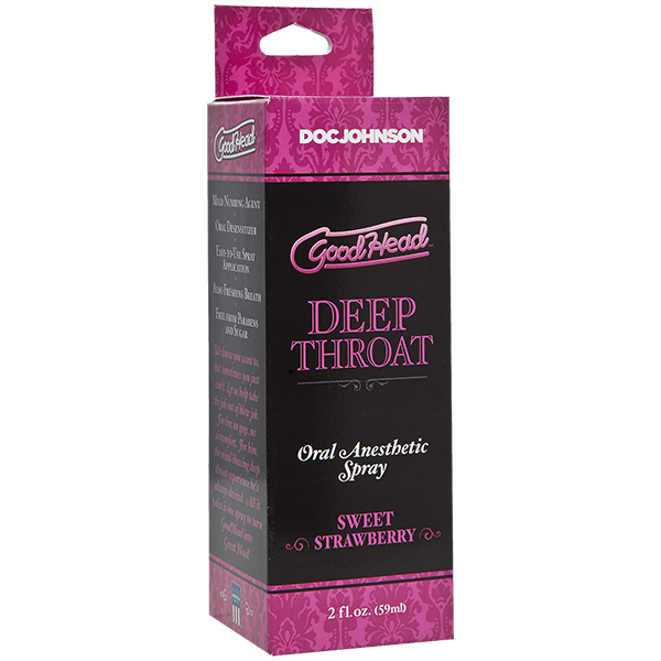 GoodHead Deep Throat Oral Anesthetic Spray 59ml - Strawberry - - Australia - Sexy Devil