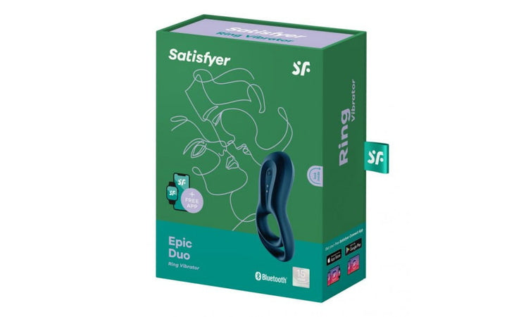 Satisfyer Epic Duo Vibrating Cock Ring with App Control