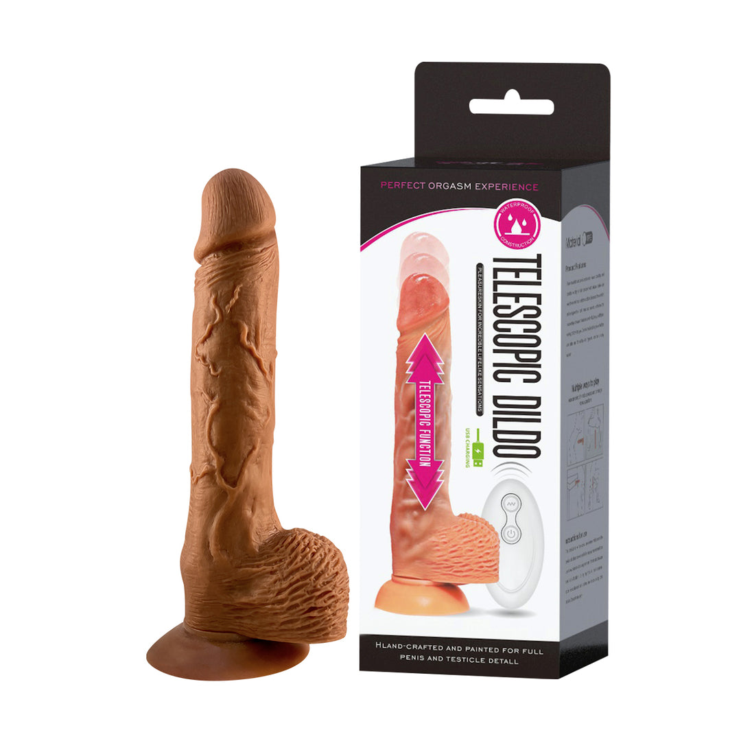 Telescopic Ultra Realistic 8.5'' Thrusting Dildo with Remote Control