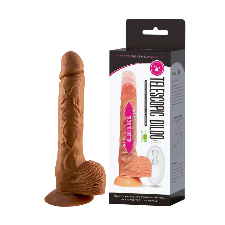 Telescopic Ultra Realistic 8.5'' Thrusting Dildo with Remote Control