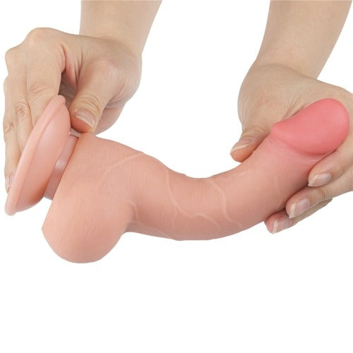 Lovetoy Sliding Skin Dual Layer 7.5 Realistic Dildo