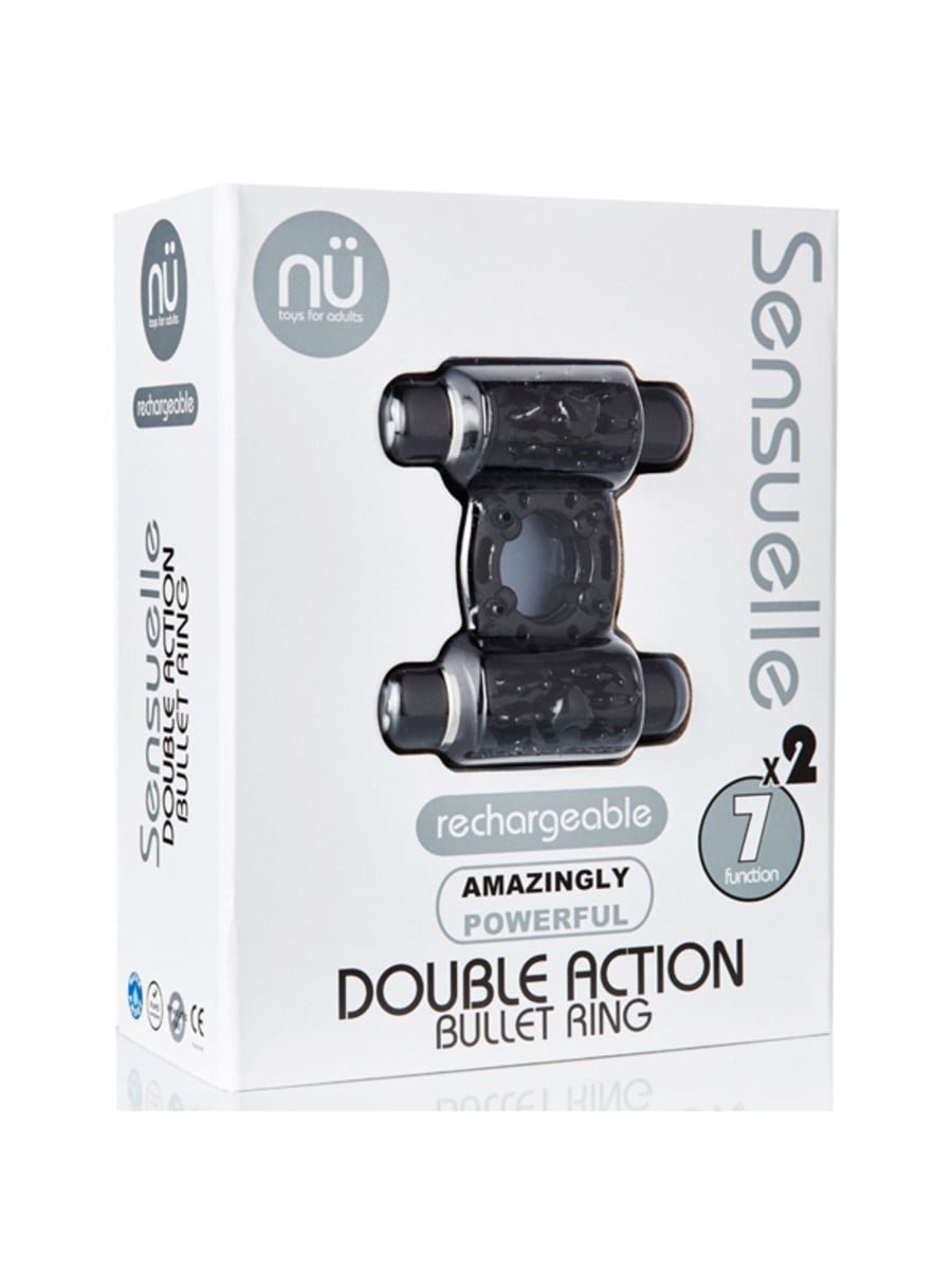 Sensuelle Double Action Bullet Ring-0