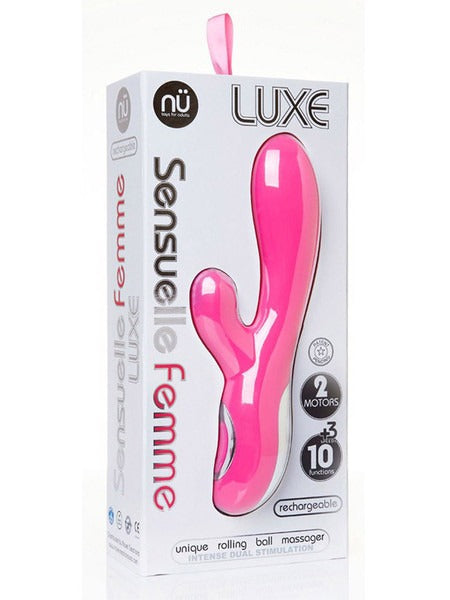 NU Sensuelle Luxe 10 Function Rabbit Vibrator - Pink