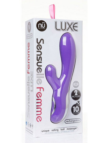 NU Sensuelle Luxe 10 Function Rabbit Vibrator - Purple