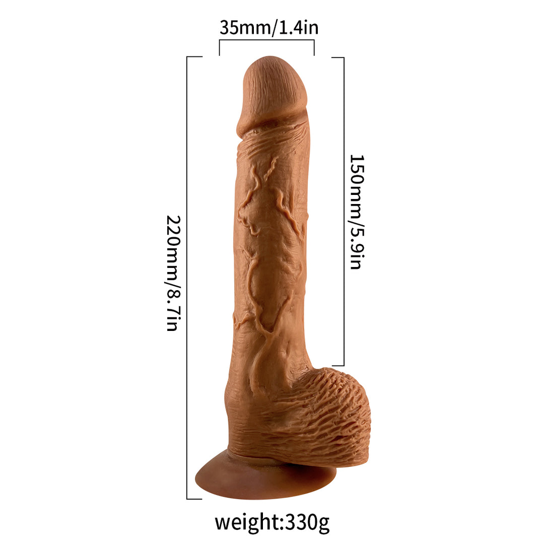 Telescopic Ultra Realistic 8.5'' Thrusting Dildo with Remote Control