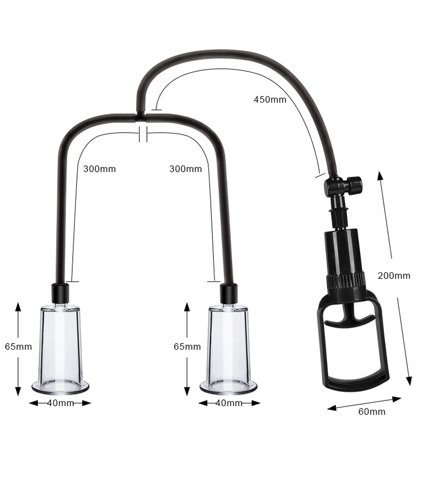 Passion Pump Enhancement Pussy Pump with Nipple Pumps 4pc - Vagina Pump - Australia - Sexy Devil