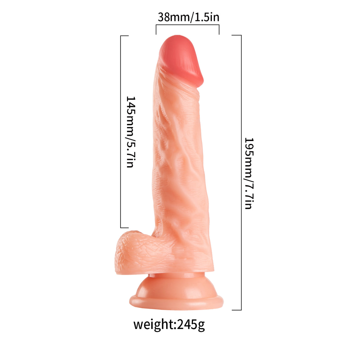 Mars Dildo 7.7" Harness Series Strap-On Realistic Dildo