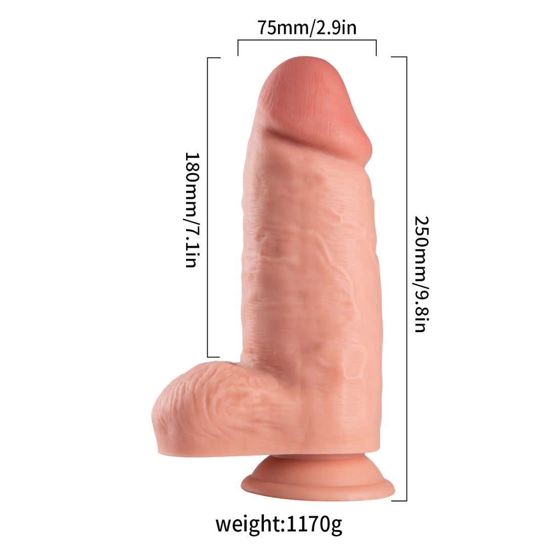 Lance's Cock Big 9.6" Realistic Chubby Dildo with Balls