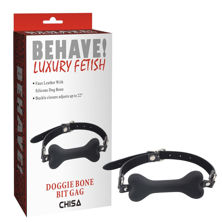 Behave! Luxury Fetish Doggie Bone Bit Gag