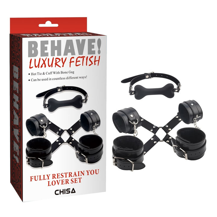 Behave! Luxury Fetish Fully Restrain You Lover Set
