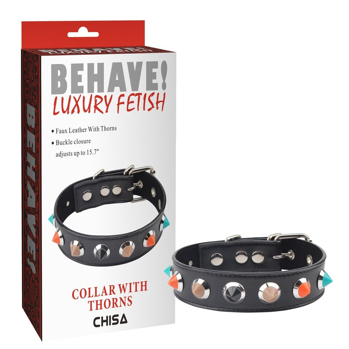 Behave! Luxury Fetish Collar with Thorns
