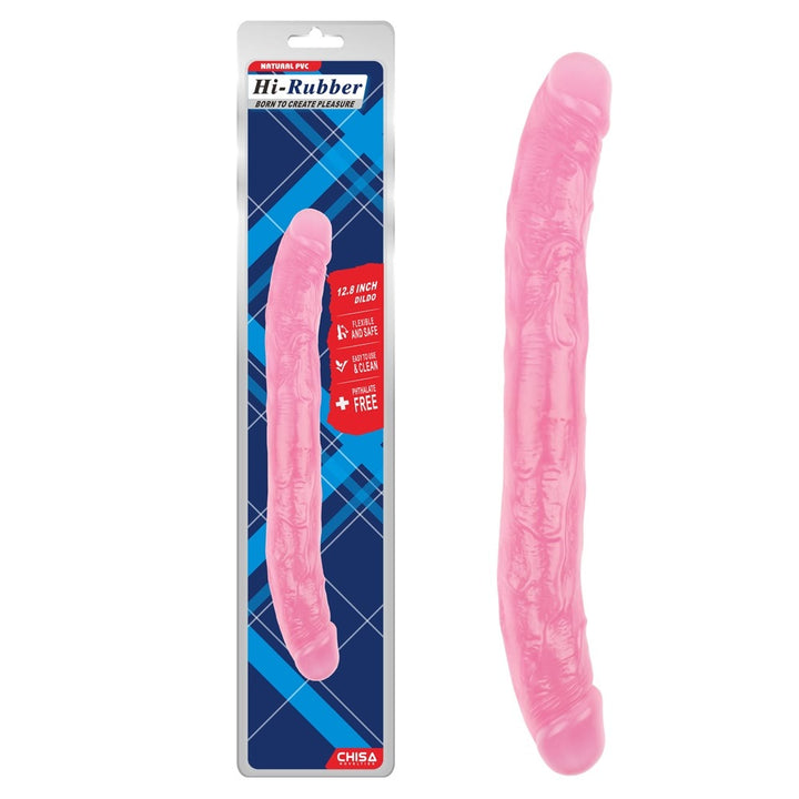 Hi Rubber 12.8" Double Ended Dildo