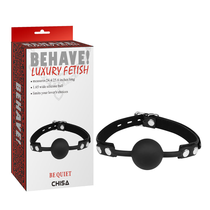 Behave! Luxury Fetish Be Quiet Ball Gag