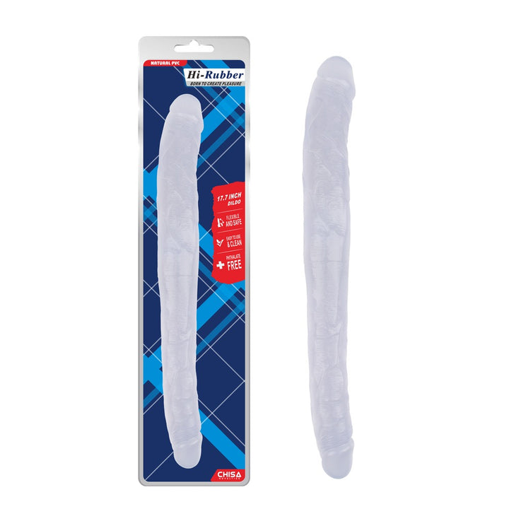 Hi Rubber 17.7" Tapered Double Ended Dildo - Double Ended Dildo - Australia - Sexy Devil
