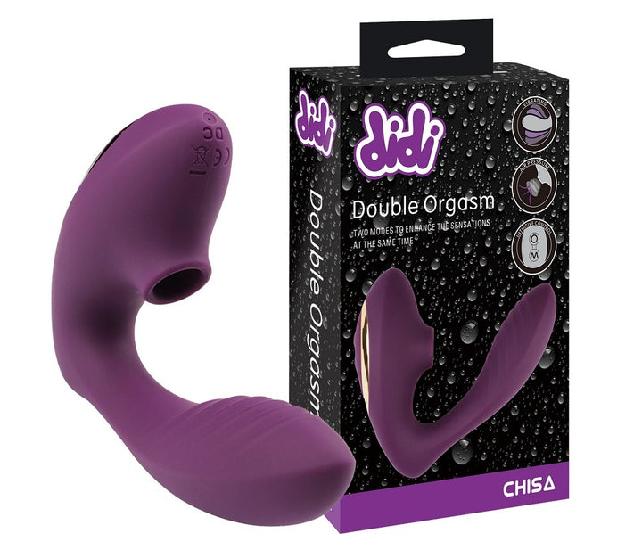 Didi Double Orgasm Suction Vibrator with Air Flow Technology
