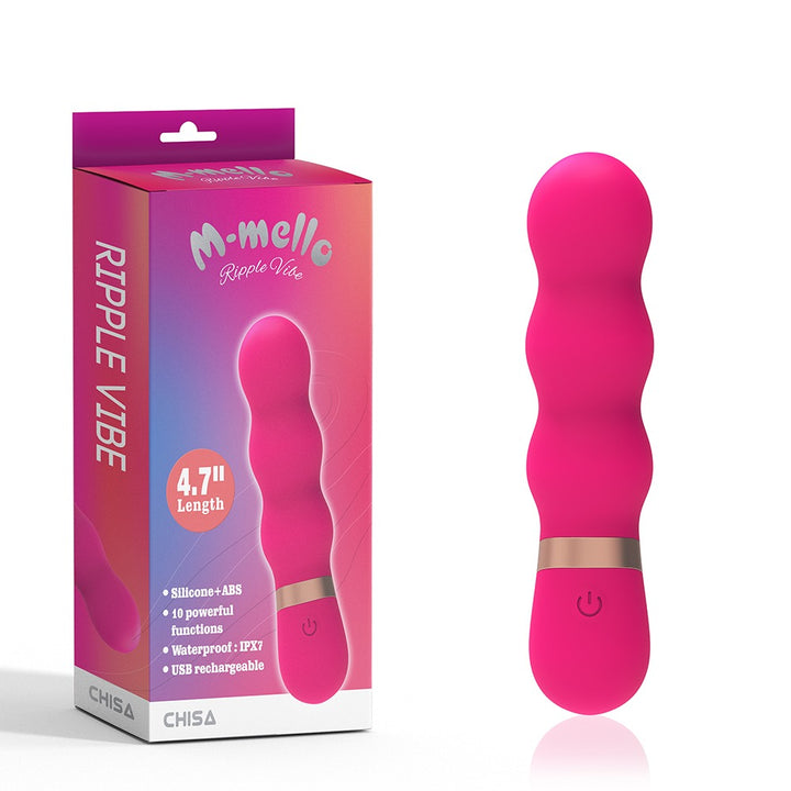M-Mello 4.7" Rechargeable Ripple Vibe