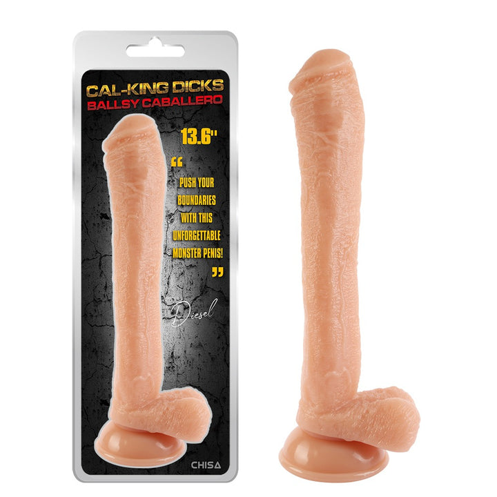 Cal-King Cocks Ballsy Caballero 13.6" Realistic Dildo with Balls