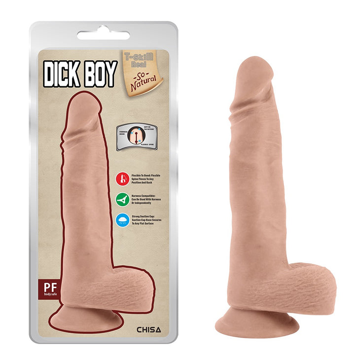 T-Skin Real Feel Dick Boy 8.6" Suction Cup Dildo