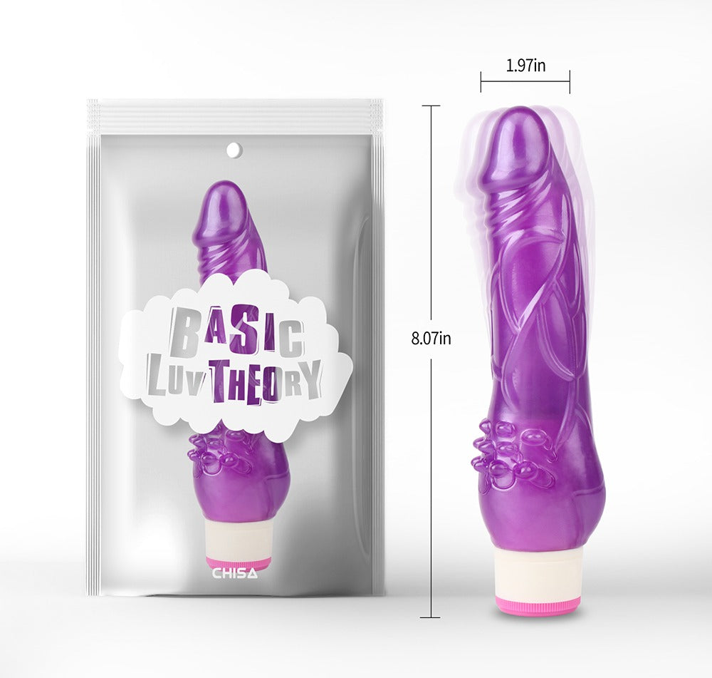Basic Luv Theory Beginner Rider 8" Vibrating Dildo