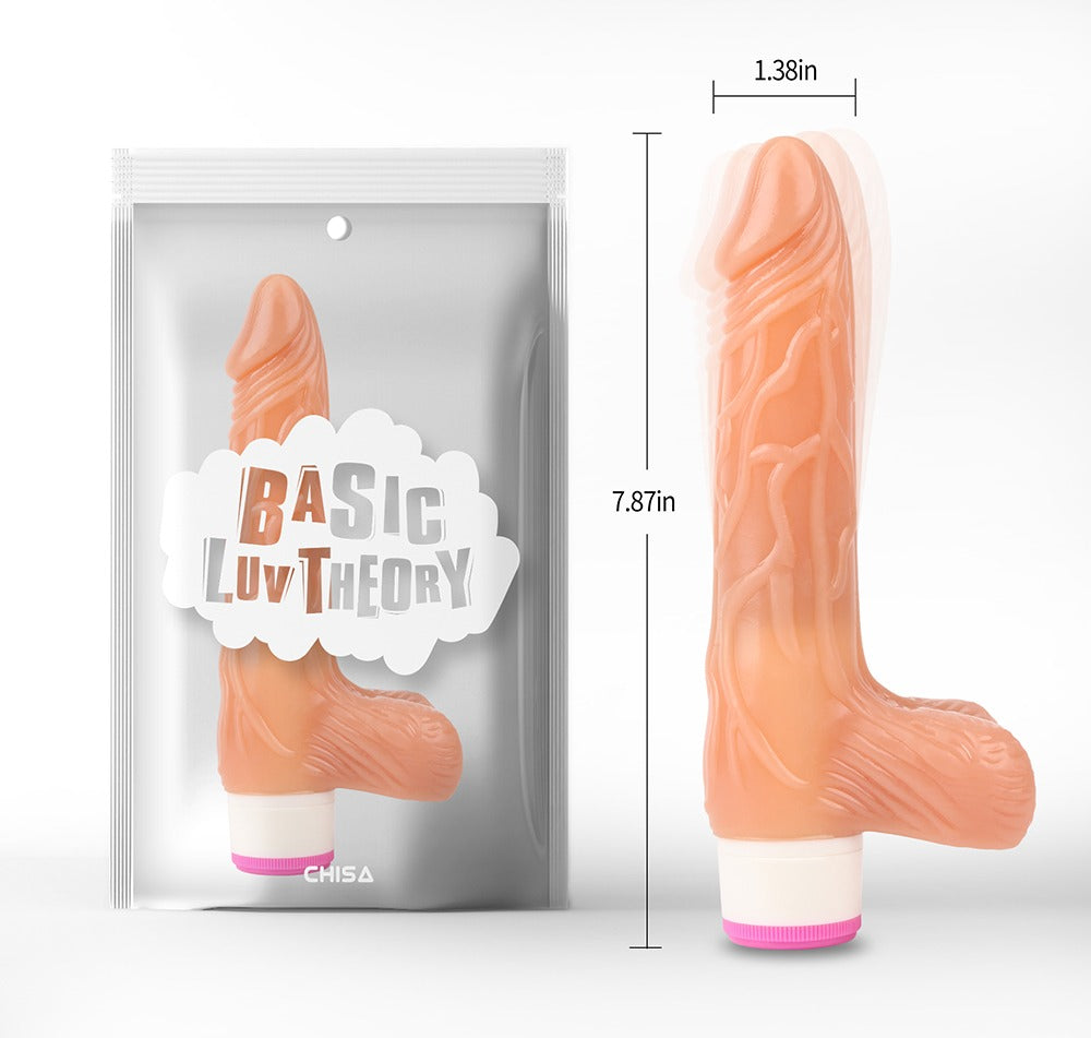 Basic Luv Theory Pleaser 7.8" Vibrating Dildo