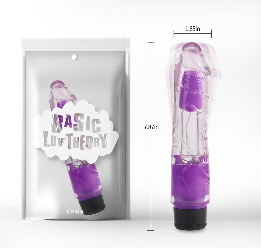 Basic Luv Theory Realistic 8.1" Vibrating Dildo