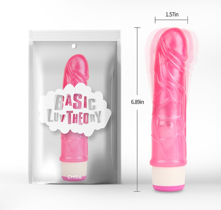 Basic Luv Theory Stud Rod 6.8" Vibrating Dildo
